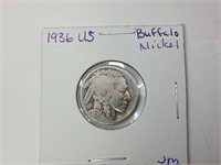 1936 US Buffalo Nickel