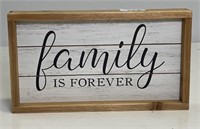 "family is forever" wall decor