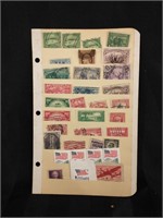 Stock Sheet of US stamps