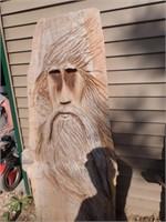 Chainsaw Carved Spirit Of The Woods Yard Decor -