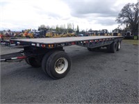 1973 Utility FF2W 34' 3-Axle Flatbed Pup Trailer