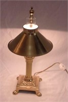 Small vintage brass Orient Express lamp.