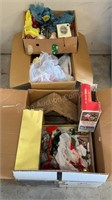 2 Boxes of Christmas Decor
