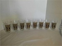 Eight Coca Cola Glasses