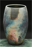 Raku Art Pottery Vase