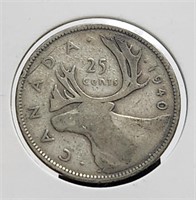 Canada 1940 25c Silver