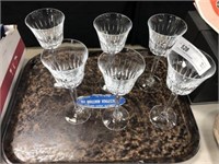 (6) pcs of Crystal Stemware