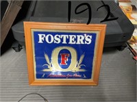 Fosters beer sign