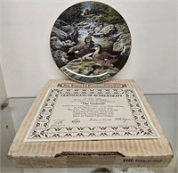 Vintage The Gadwall #2399C Decorative Plate 8 1/2