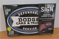 NIB LED Dodge Sign 16"L