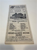Wisconsin division suburban service timetable 1952