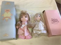 Precious Moments doll and Christmas tree topper