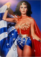 Lynda Carter Autograph Wonder Woman Poster