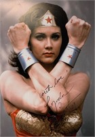 Lynda Carter Autograph Wonder Woman Poster