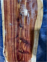 Eastern red cedar slab