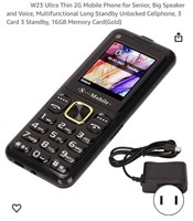 W23 Ultra Thin 2G Mobile Phone for Senior