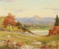 ROBERT WOOD (1889-1979) AUTUMN LANDSCAPE 25" X 30"