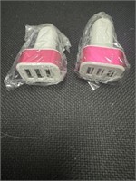 Lot of 2 USB Fast Car Chargers 2.1 Amp
