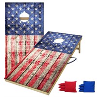 TIANNBU Portable Cornhole Boards American Flag Co