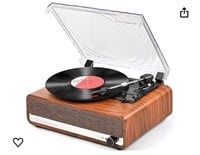 Vinyl Record Player with Upgraded Speakers N