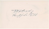 Buffalo Bill signature cut. GFA Authenticated