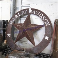 Harley-Davidson metal sign, 30" wide