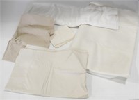 TWIN FITTED SHEET, ASTD BLANKETS & PILLOWCASE