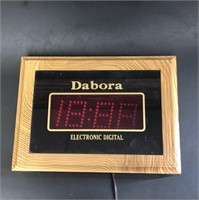 Vintage Dabora Red Led Digital Clock