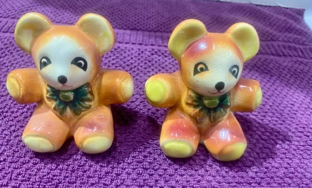 Teddy Bear Salt/Pepper Shakers, Japan