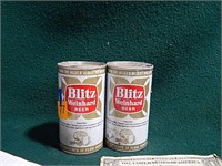 2ct Empty Blitz Weinhard Beer Cans