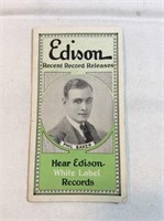 Edison recent record release Phil  baker brochure