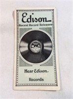 Edison recent record release white label brochure