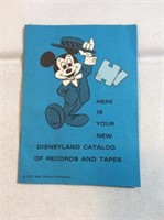1970 Walt Disney productions Disneyland catalog