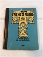 Vintage friend to friend book