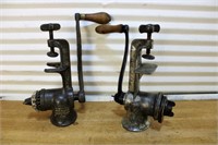 Vintage meat grinders