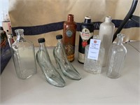 Awesome Vintage Bottles, 2 High-Heel Shoes, 3