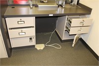 Teller work space: two three drawer bolt in Diebol