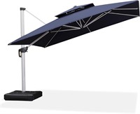 PURPLE LEAF 12' Deluxe Patio Umbrella  Navy