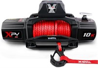 X-BULL 10000 lb Winch-12V  Waterproof  Red