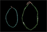 1800's Watermelon Chevron Trade Bead Necklaces