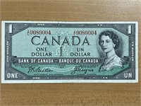 1954 Cdn $1 Bank Note