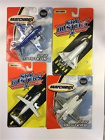 Lot of 4 Vintage Matchbox Airplanes