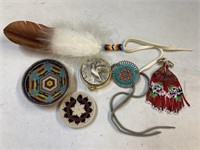 Native American Beaded Earrings, and other b