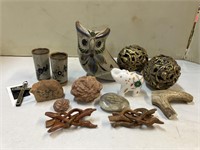 Collectibles- Mexico pottery, Elephant, Driftwood