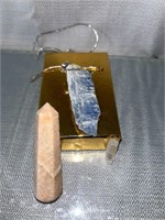 Blue Kyanite Stone Pendant on Silver Chain