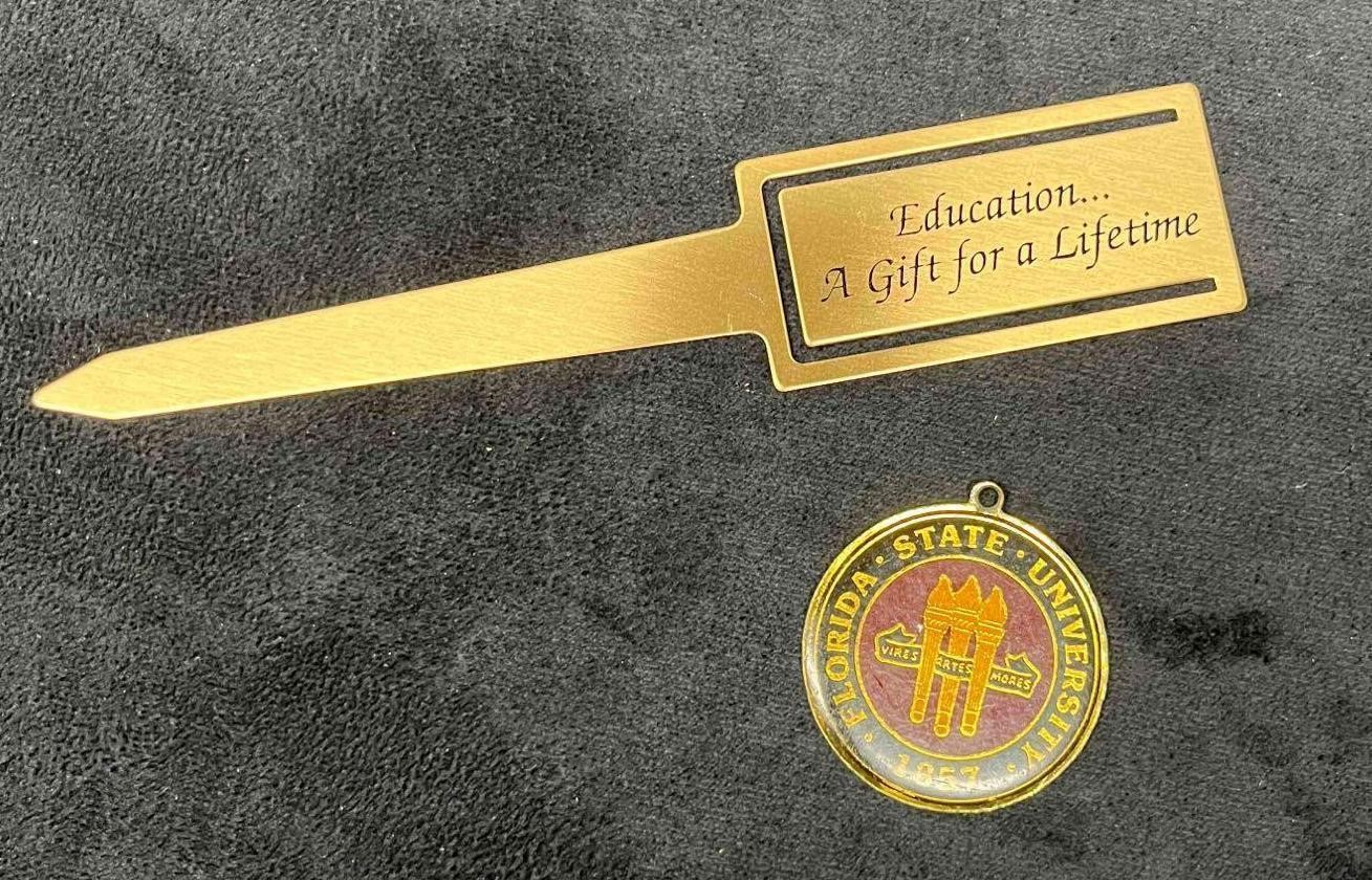 FSU Education Small Bundle Pendant & Book Mark