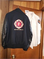 Rockford Fire Dept shirt sz XL & jacket sz XXL