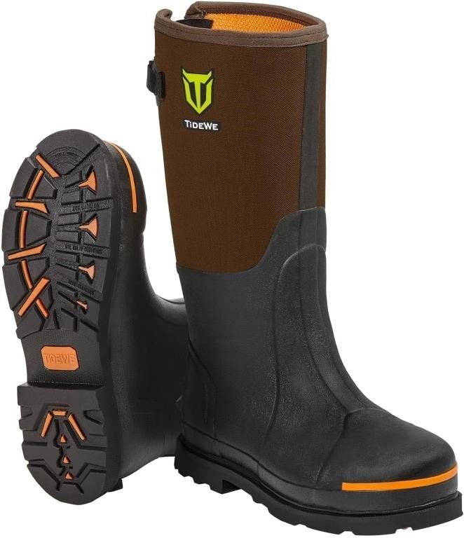 [Size : 11] TideWe Rubber Work Boot for Men with S