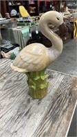 Flamingo Pottery Figure