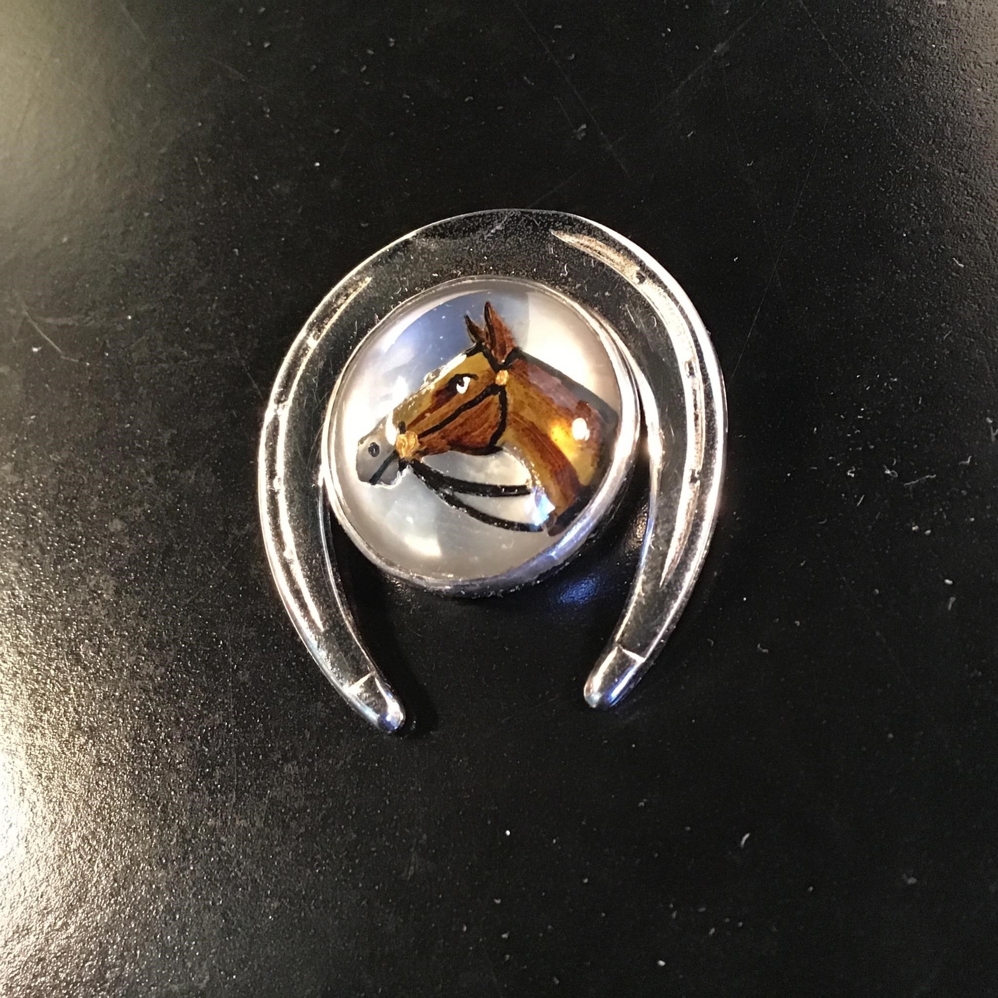 EQUESTRIAN PIN STER SILVER